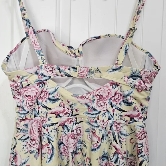 Torrid Yellow and Pink Tankini Top - Picture 8 of 11